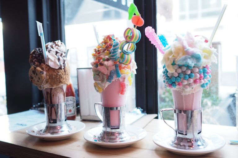 Copas de Helados de distintos sabores