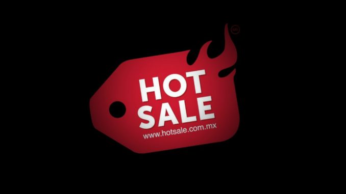 logotipo de Hot Sale en fondo negro
